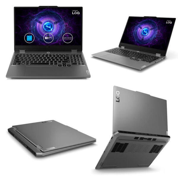 Notebook Lenovo LOQ 15IAX9 15.6" FHD IPS, Core i5-12450HX hasta 4.4GHz 8GB DDR5-4800MHz 83GS006WLM - Imagen 2