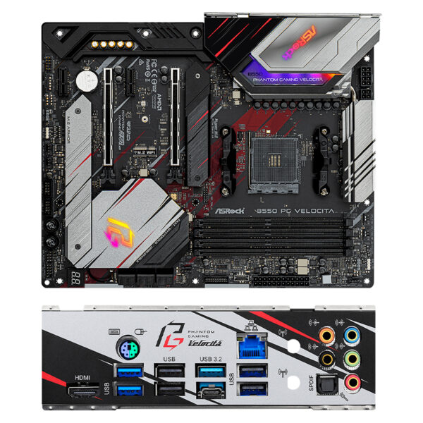 Motherboard ASROCK B550 PG Velocita, Chipset AMD B550, Socket AMD AM4, ATX B550 PG VELOCITA - Imagen 2