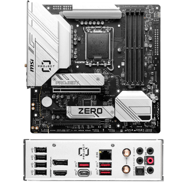 Motherboard MSI B760M PROJECT ZERO, Chipset Intel B760, LGA1700, HDMI, DP, ATX B760M PROJECT ZERO - Imagen 2
